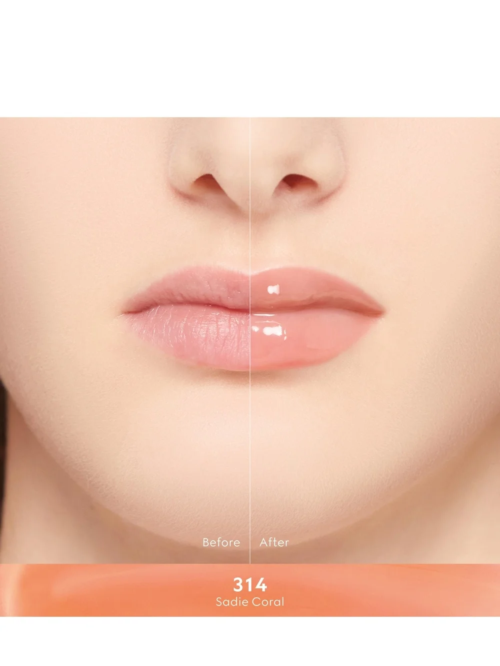 Gucci Plumping Smoothing &Moisturising Lip Gloss In 314 Sadie Coral NIB